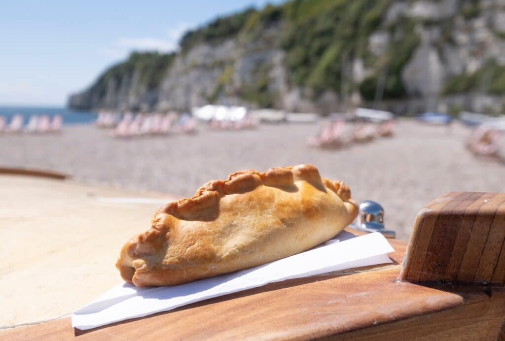 Pasty on the beach