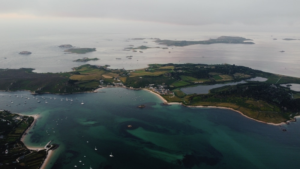 A birdseye view of the isles of Scilly 