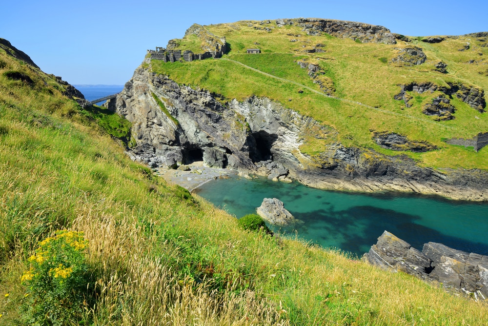 Merlin’s Cave in Tintagel, Cornwall